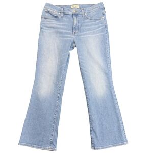 Madewell Mid-Rise Kick Out Light Wash Jeans Women's Size 30 Stretch E
